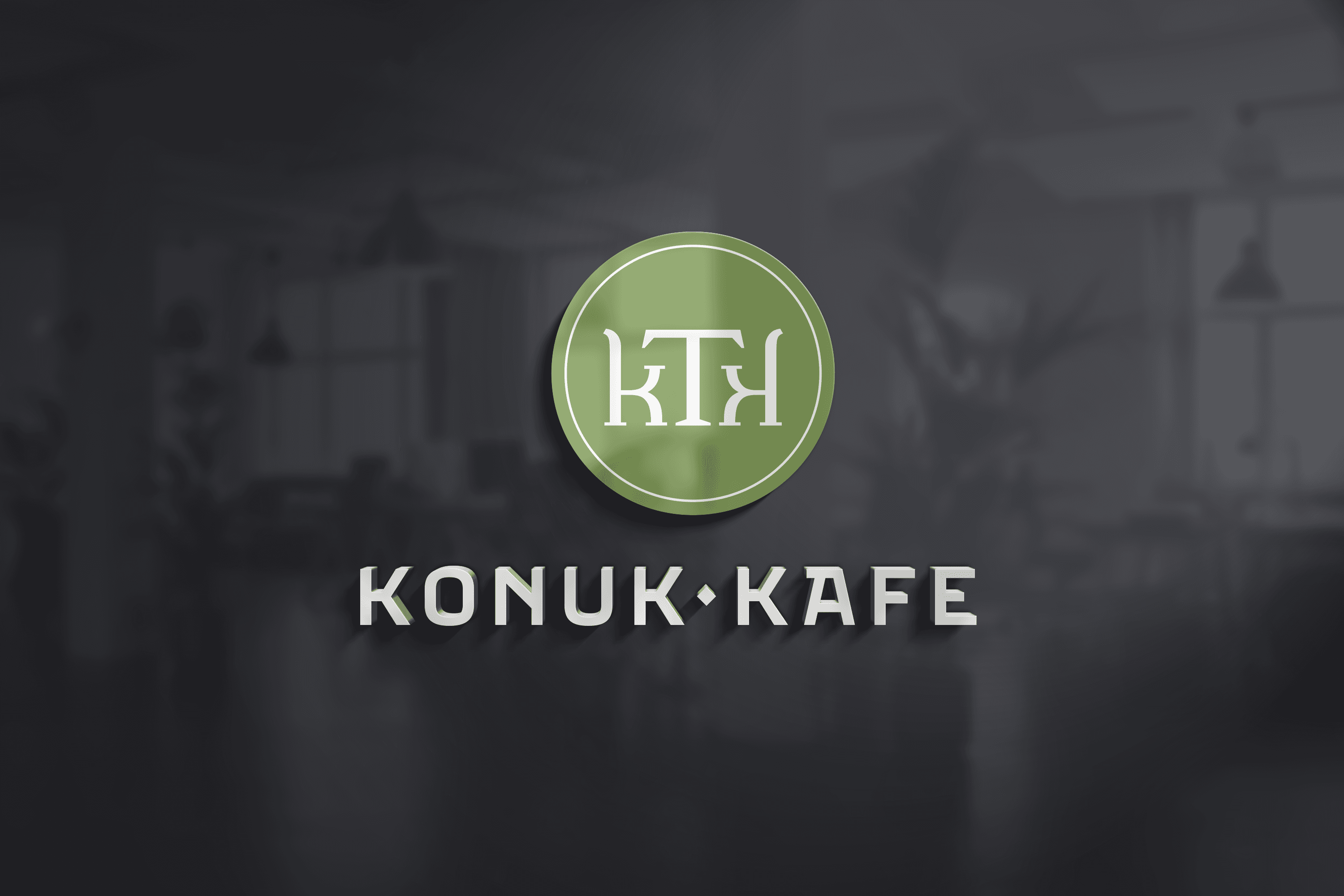 Logo and sign design for Konuk Kafe